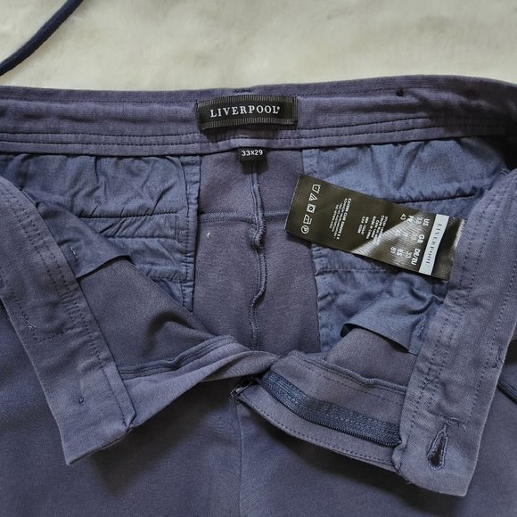 Liverpool Navy women jogger pants size 33/29 - Picture 11 of 14